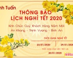 Minh Tuấn Water Xin Thông Báo Đến Quý Khách Hàng Lịch Nghĩ Tết Nguyên Đán 2020