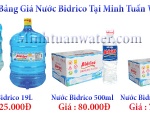 Bảng Giá Nước Uống Đóng Bình Bidrico | Nước Tinh Khiết Bidrico