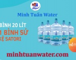 Hổ Trợ Bình Sứ Và Chân Kệ Inox Khi Khách Hàng Mua 5 Bình Satori 20L