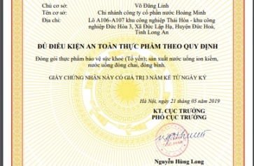 Cập Nhật Kết Quả Kiểm Nhiệm Nước Ion Life Mới Nhất Ngày 26/3/2019